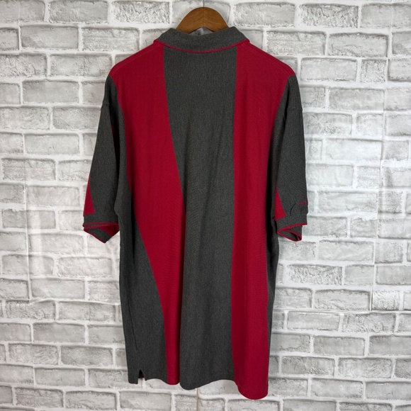 San Francisco 49ers x Antigua VTG Thick Cotton Colorblock Polo Shirt Mens LARGE - Picture 5 of 7